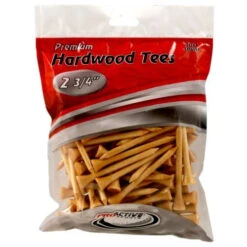 ProActive Premium Sports Hardwood Golf Tees 2.75" -Golf Club Sales 2.75 Natural 100