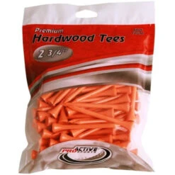 ProActive Premium Sports Hardwood Golf Tees 2.75" -Golf Club Sales 2.75 Orange 100