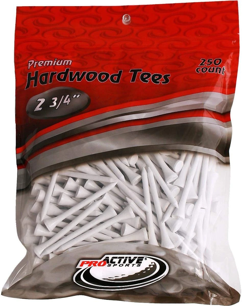 ProActive Premium Sports Hardwood Golf Tees 2.75" 250 Count 4 ProActive Premium Sports Hardwood Golf Tees 2.75" 250 Count - Image 2