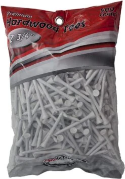 ProActive Premium Sports Hardwood Golf Tees 2.75" 500 Count -Golf Club Sales 2.75 White 500