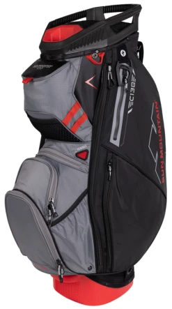 Sun Mountain 2023 C-130 14-Way Divided Golf Cart Bag -Golf Club Sales 2023 C130 230304 black nickel red