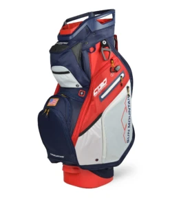 Sun Mountain Golf 2021 C-130 Supercharged Cart Bag -Golf Club Sales 210332C130SuperchargedNavy White Red