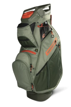 Sun Mountain C-130 14-Way Divided Golf Cart Bag -Golf Club Sales 220303C130Moss Sage Inferno