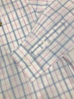 Callaway Jack Nicklaus Black Label By Perry Ellis Plaid Button Down Shirts -Golf Club Sales 3ColorsMediumPlaidLS BrightWhite2