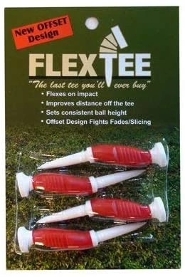 Flextee Offset Design Flexible Golf Tee 3" 3 Flextee Offset Design Flexible Golf Tee 3"