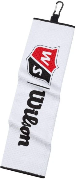 Wilson Staff Tri-Fold Waffle Golf Towel - White - 16" X 21" -Golf Club Sales 61cYjCGJd2L. AC SL1500