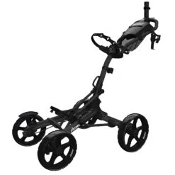 Clicgear Golf 4-Wheel Push Cart Model 8.0+ 14 Clicgear Golf 4-Wheel Push Cart Model 8.0+ -Golf Club Sales 8.0 Black Unfolded