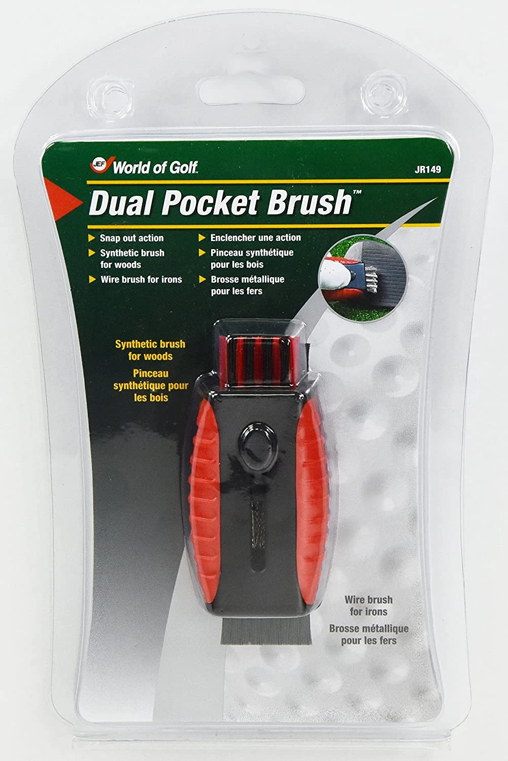 Dual Pocket Brush - Jef World Of Golf 3 Dual Pocket Brush - Jef World Of Golf