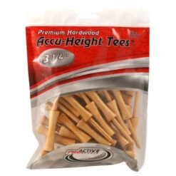 ProActive Sports Premium Hardwood Accu-Height Golf Tees -Golf Club Sales Accu Height Tees 3.25 a