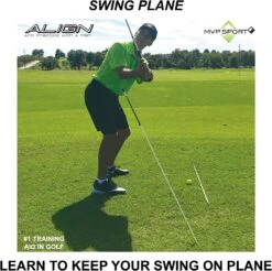 MVP Sport Golf Alignment Sticks 2-Pack -Golf Club Sales AlignmentRods Red 7