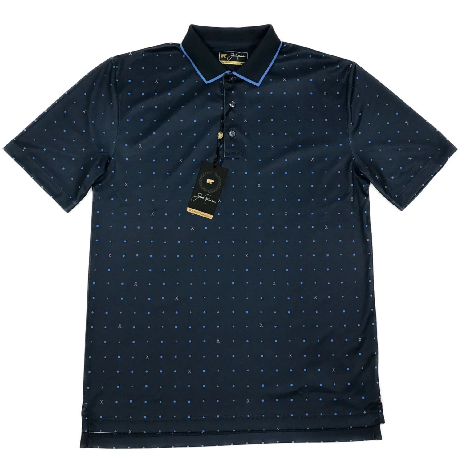 Callaway Jack Nicklaus Black Label By Perry Ellis All Over Mini Geo Polo Shirts 3 Callaway Jack Nicklaus Black Label By Perry Ellis All Over Mini Geo Polo Shirts