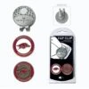 Team Golf Hat Clips With Ball Markers - NCAA Collegiate -Golf Club Sales Arkansas