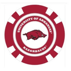 Team Golf NCAA Magnetic Poker Chip Ball Markers -Golf Club Sales Arkansas1