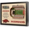 YouTheFan! NCAA 25-Layer StadiumView Wall Art -Golf Club Sales ArkansasRazorbacks0