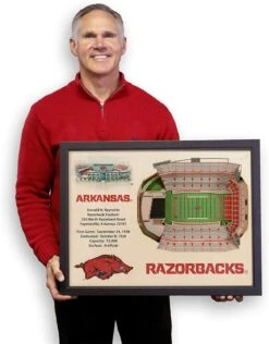 YouTheFan! NCAA 25-Layer StadiumView Wall Art 10 YouTheFan! NCAA 25-Layer StadiumView Wall Art -Golf Club Sales ArkansasRazorbacks3