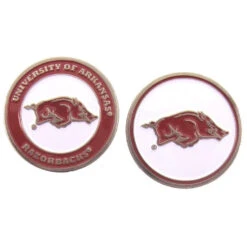 NCAA Double Sided Collegiate Golf Ball Marker Coins -Golf Club Sales Arkansas 1 76cc524c 3acf 44f2 a91d 34885d690898