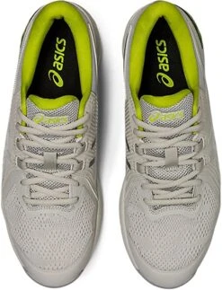 Asics Men's Gel-Course Glide Spikeless Golf Shoes -Golf Club Sales AsicsGelCourseGlide GlacierGreyNeonLime 5