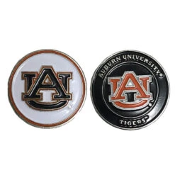 NCAA Double Sided Collegiate Golf Ball Marker Coins -Golf Club Sales Auburn1