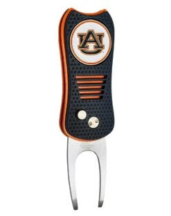 Team Golf Retractable Switchblade Switchfix Divot Tool Ball Marker - NCAA -Golf Club Sales Auburn Tigers Switchfix 44448 105