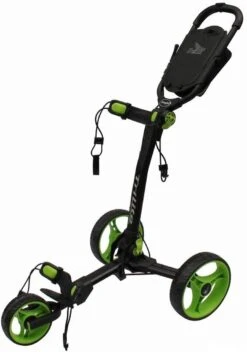 Axglo Golf TriLite 3 Wheel Push Cart -Golf Club Sales AxgloTriLiteBlackGreen