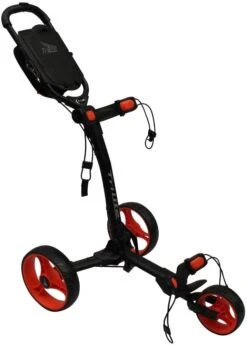 Axglo Golf TriLite 3 Wheel Push Cart -Golf Club Sales AxgloTriLiteBlackRed