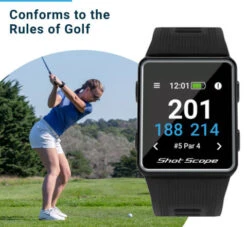 Shot Scope Golf G3 GPS Watch -Golf Club Sales Black G3 Product 480x441 Desktop 12