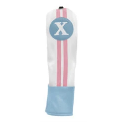 Sahara Retro Vintage #X Fairway Wood Headcovers -Golf Club Sales Blue White Pink X Wood
