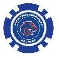 Team Golf NCAA Magnetic Poker Chip Ball Markers -Golf Club Sales BoiseState1