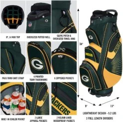 NFL The Bucket II Team Effort Cart Bag -Golf Club Sales Bucket II Cart Bag 102fc232 9a86 4182 a07e 0f314f0f4110