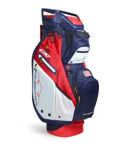 Sun Mountain Golf 2021 C-130 Supercharged Cart Bag -Golf Club Sales C130SuperchargedNavy White RedAltShot