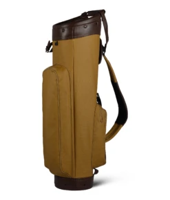 Sun Mountain Golf Canvas & Leather Cart Bag -Golf Club Sales CanvasLeatherCartClay BrownAltShot