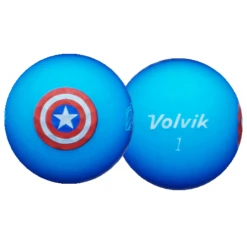 Volvik Marvel Avengers 5 Golf Balls Character Pack -Golf Club Sales CaptainAmericaBallBlur