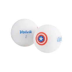 Volvik Marvel Character Golf Ball 4 Pack -Golf Club Sales Captain America Ball