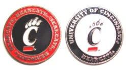 NCAA Double Sided Collegiate Golf Ball Marker Coins -Golf Club Sales Cincinatti