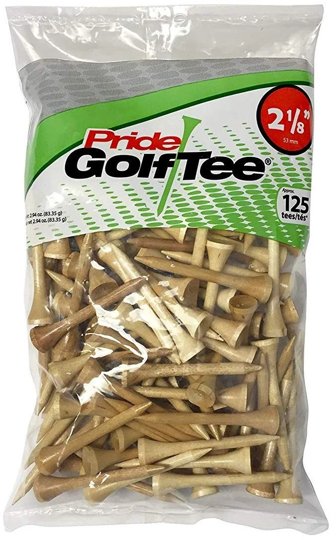 Pride Sports Wood Golf Tees - 2.125" 3 Pride Sports Wood Golf Tees - 2.125"