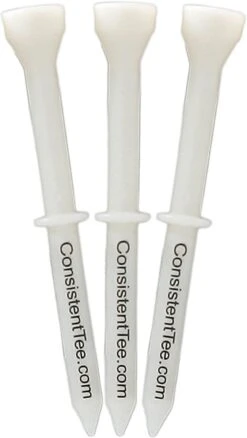 Consistent Tee Golf Tees 10 Pack - 3.25" -Golf Club Sales ConsistentTees White2