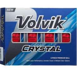 Volvik Crystal Focus Colored Golf Balls -Golf Club Sales CrystalFocus2022 RubyRed