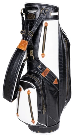 Sun Mountain 2023 Dundee Leather Cart Bag 9 Sun Mountain 2023 Dundee Leather Cart Bag -Golf Club Sales Dundee N230415 black white