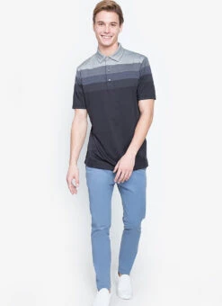 Callaway Jack Nicklaus Black Label By Perry Ellis Engineered Jacquard Polo Shirts -Golf Club Sales EngineeredJacquardPolo Caviar4