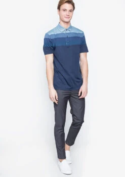 Callaway Jack Nicklaus Black Label By Perry Ellis Engineered Jacquard Polo Shirts -Golf Club Sales EngineeredJacquardPolo ClassicNavy4