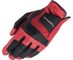 Maxfli Universal Fit Color Golf Gloves -Golf Club Sales Fit Glove Red 1