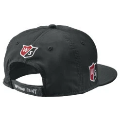 Wilson Staff Golf Flat Brim Tour Caps - Assorted Colors -Golf Club Sales Flat Brim Black 2