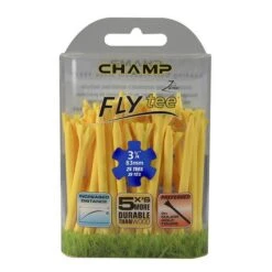 Champ Fly Tees 3.25" Plastic Golf Tees 18 Champ Fly Tees 3.25" Plastic Golf Tees -Golf Club Sales Flytee 314 25 YellowPlain 92542 600px 1800x1800 52014627 c881 4b7d b8fd 1f931895c04d