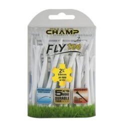 Champ Fly Tees 2.75" Plastic Golf Tees 14 Champ Fly Tees 2.75" Plastic Golf Tees -Golf Club Sales Flytee 2.75 white