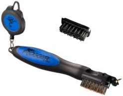 Frogger Golf BrushPro Retractable Golf Club Brush With Groove Cleaner -Golf Club Sales Frogger Original Club Brush Blue