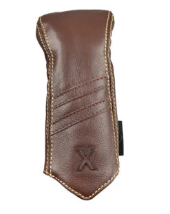 Sun Mountain Golf Leather Head Covers -Golf Club Sales G823731Brown KhakiStripeX