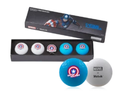 Volvik Marvel Limited Edition Marvel Golf Ball Gift Packs -Golf Club Sales Gift Pack 2.0 Captain America