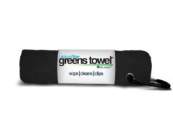 Clip Wipes Microfiber Golf Greens Towel 20 Clip Wipes Microfiber Golf Greens Towel -Golf Club Sales Greens Towels Jet Black