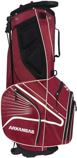 NCAA Collegiate The Gridiron III Team Effort Stand Bag -Golf Club Sales Gridiron III Stand Bag Arkansas Razorbacks 2