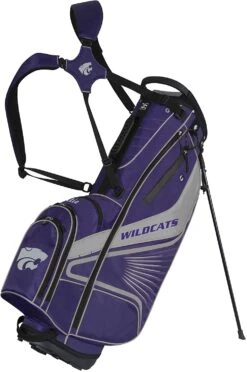 NCAA Collegiate The Gridiron III Team Effort Stand Bag -Golf Club Sales Gridiron III Stand Bag Kansas State
